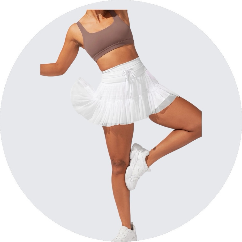 Pop flex Pirouette Skort - Cool White